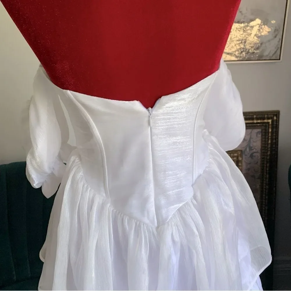 ADEIRLINA WHITE CORSET MINI DRESS - Picture 7 of 16